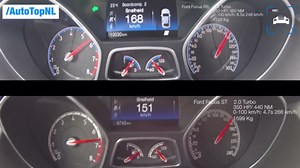 Ford Focus RS vs Focus ST – Acceleration & Top Speed | Autobahn POV Drive
