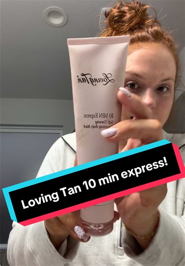 Night routine the 10 minute express tan everyone needs to know about 🤎 #nightroutine #getunreadywithme #lovingtan #selftan #momlife @byoma @Clean Skin Club @Loving Tan