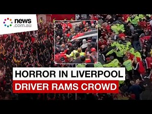 Liverpool fans attempt to deliver street justice to driver who ploughed through crowd