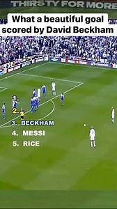 What a beautiful goal scored by David Beckham #reels #football #viral | Fusion396