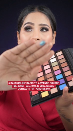 19K views · 506 reactions | 5 DAYS ONLINE BASIC TO ADVANCE COURSE FEE:4500/- Out of country fee 8000/- DATE:24th to 28 January CERTIFICATION + CLASS RECORDING PROVIDE CONTACT: +91-7982496340 #onlineclass #makeuponlineclass #Rajnagarextension #ghaziabadmakeupartist #ghaziyabaad #bridalmakeupartist #delhibridalmakeupartist #delhincrmakeupartist #delhincr #makeupartist #blushbeautybar #snehasharma #snehamakeupartist | Blush Beauty bar | Facebook