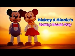 Mickey & Minnie's Sunny Beach Adventure! 🏖️ | Fun Day at the Seaside for Kids | Rhyme N Story