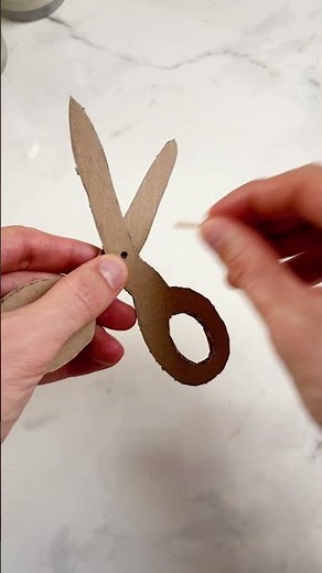 🎨 DIY Cardboard Scissors ✂️ Easy & Safe Craft for Kids! #craft #diy
