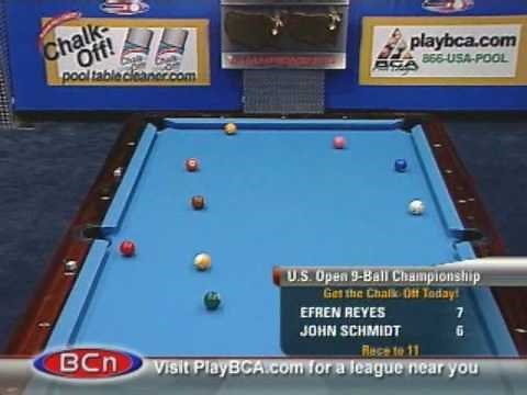 Billiards US Open 9-Ball Championship: Efren Reyes v Schmidt