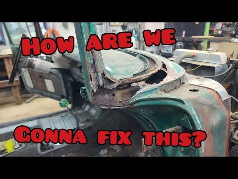 Can’t Believe the Roof Was Still Attached… 1957 Chevy A-Pillar RUST Repair