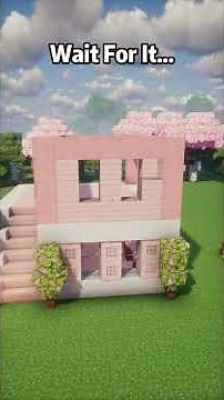 Minecraft Easy Pink House #minecraft