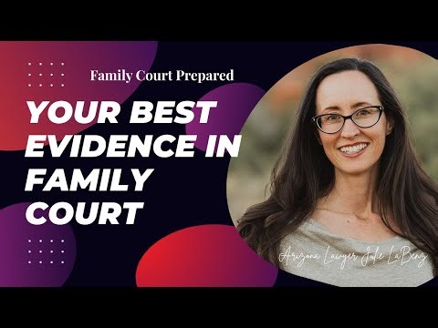 How to Identify the BEST Evidence to Use in Your Family Court Case