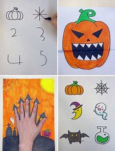 Easy Halloween Drawing Activities for Children | Kidpid