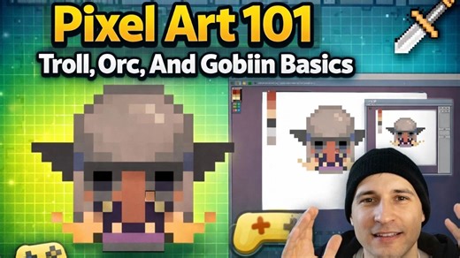 Pixel art 101 troll, orc, and goblin basics
