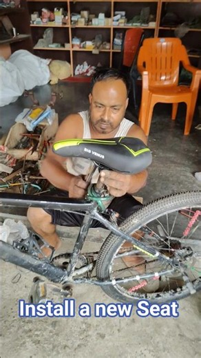 How to install a new Seat in Bicycle #cycle #cycling #trending #shorts