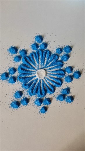 #shorts | Beautiful rangoli design | Easy rangoli making | #rangoli #rangolidesigns