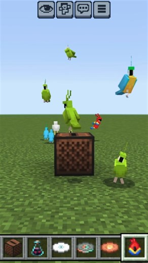Minecraft Parrot Dance 😁 #shorts #minecraft