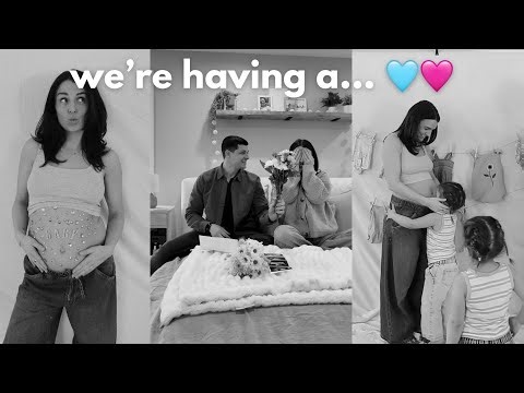 finding out the gender of our third baby! surprise gender reveal 🕊️🧸