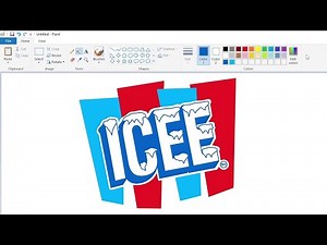 How to draw the ICEE logo using MS Paint | How to draw on your computer