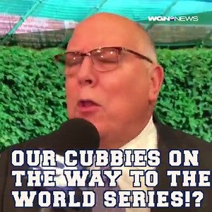 CUBS WIN! Tom Skilling pays tribute to the legendary Harry Caray- all that's missing is the glasses. Latest updates: http://via.wgntv.com/Hm7ik | WGN TV