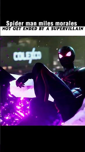 How to survive a super villain | spiderman miles morale | #shorts #spiderman #gaming