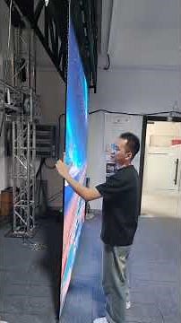 Kingly LED Roll Up display screen for trade show exhibition fixed installation conference room