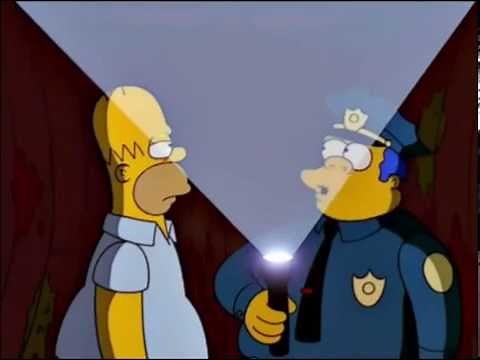 La historia del cadaver que encontro Homero - Los Simpson