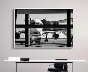 Black and White Airplane Print – Aviation Fine Art Photography - Etsy Canada