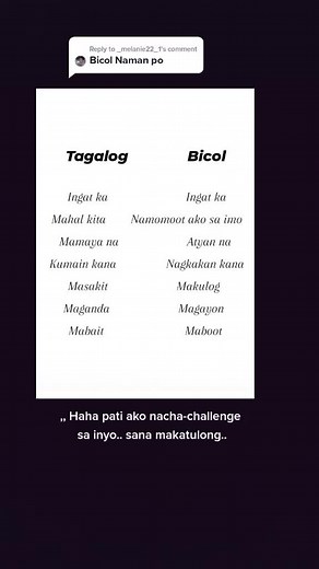 Bicolano Translation and Sentences Explained