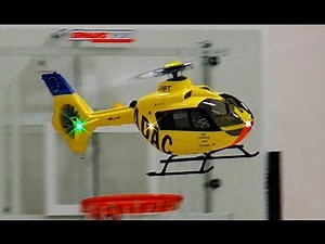RC EC-135 ADAC Notarzt Eurocopter Scale Modell Helicopter 500 size Indoor Flight *1080p50fpsHD*
