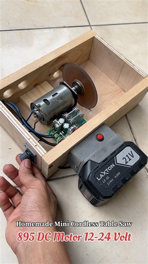 DIY Project ‼️ Table Saw Cordless Mini dinamo DC 895 #diy #tools