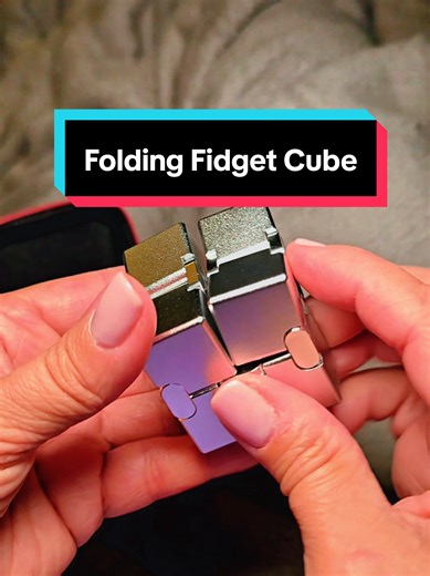 Folding Metal Cube Fidget If you love to fidget you should try this cube. It unfolds and unfolds and unfolds. #Fidget #stressrelief #newyearnewme