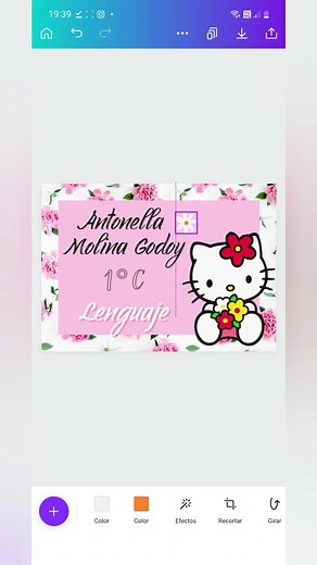 Cómo hacer etiquetas personalizadas para útiles escolares de Hello Kitty