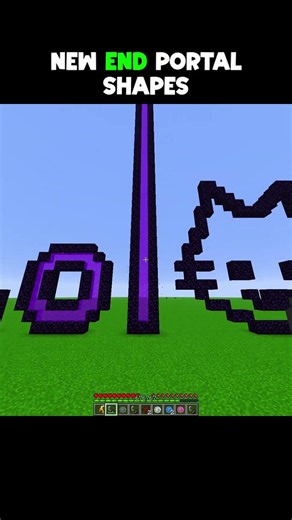 Minecraft New End Portal Shapes😯