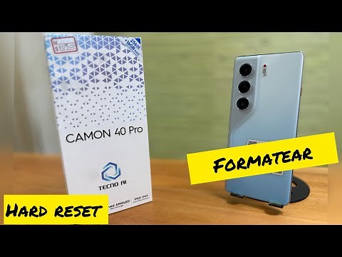 COMO FORMATEAR [ Tecno Camon 40 pro ] QUITAR BLOQUEO DE PANTALLA - eliminar patron