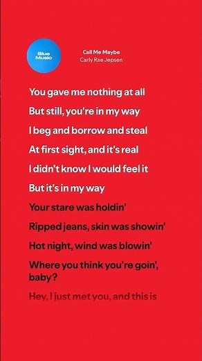 Call Me Maybe - Carly Rae Jepsen (Lyrics)