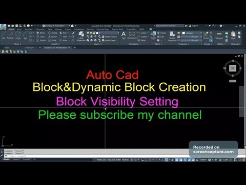 AutoCAD Dynamic Block with Visibility Parameters