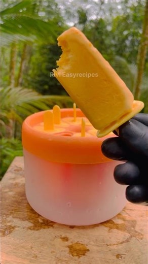 Creamy Mango Popsicle 🥭😋 #shorts