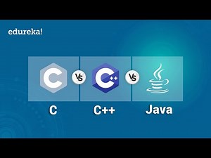 C v/s C++ v/s Java | Difference Between C, C++ and Java | Edureka