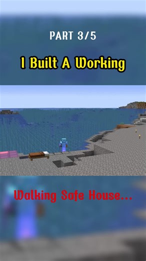 I Built A Working Walking Safe House...Part3 #minecraft #minecraftbuilding #minecrafttutorial #smp #mcyt #trending #abcxyz #xyzbca
