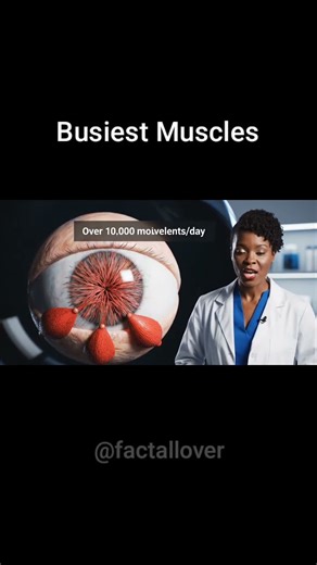 The extraocular muscles that move your eyes are the busiest skeletal #eyes #medical #science #facts