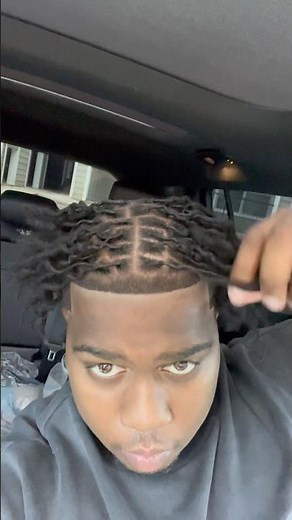 How to get curly dreads on short hair… #shorts