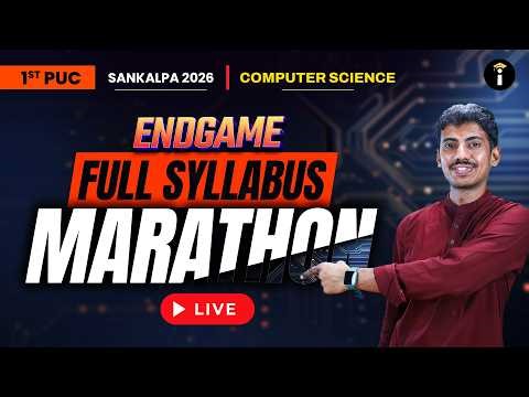 1st PUC Computer Science Full Syllabus Revision LIVE | Endgame Marathon for Final Exam Preparation