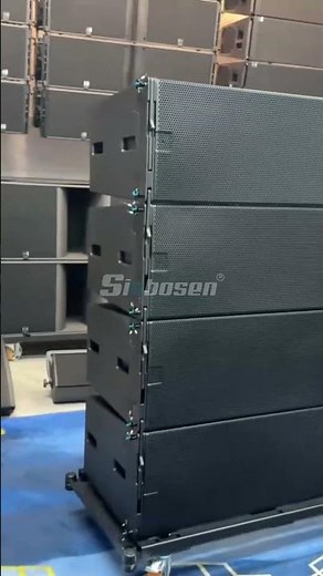 WL12:Double 12 inch line array speaker testing video