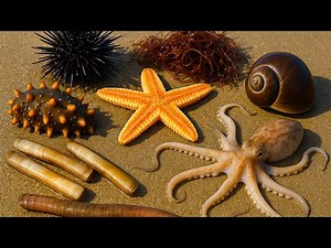 Coastal Foraging Surprise: Sea Urchins, Wild Octopus, Snail and Seaweed