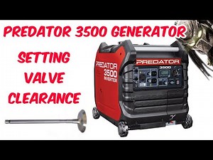 SETTING VALVE CLEARANCE | LASH - HARBOR FREIGHT PREDATOR 3500 INVERTER GENERATOR ( POWERHORSE TOO)