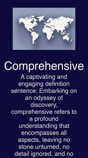 Meaning of Comprehensive Daily English Vocabulary Lesson