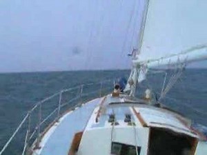 Cape Dory 36 sailing to weather