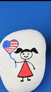 1.2K views | This rock painting idea for the 4th of July is easy and everyone can make a cute stick figure rock. You will need a rock (painted or not), a pencil, paint pens (or paint and brushes), and a spray sealant if you want to put them outside. When the weather is hot, this is a fun afternoon craft for kids and adults on a hot, summer day. #rockpainting #rockpaintingideas | Ruffles And Rain Boots | Facebook