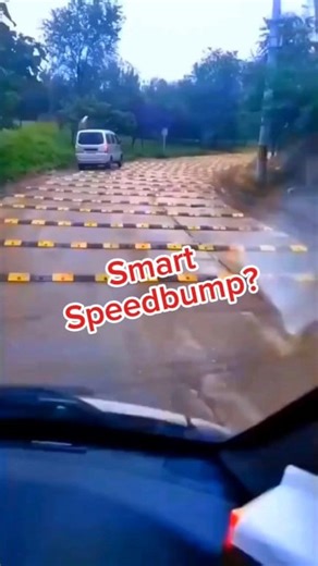 12K views · 24 reactions |  Smart Speedbump? This genius design only rises when you drive too fast! If you go slowly, it stays flat. A simple invention that could save lives and reduce traffic accidents!  Would you like to see these on your local roads? 樂 #SmartSpeedBump #Innovation #Engineering #RoadSafety #OutOfTime | Out Oftime | Facebook