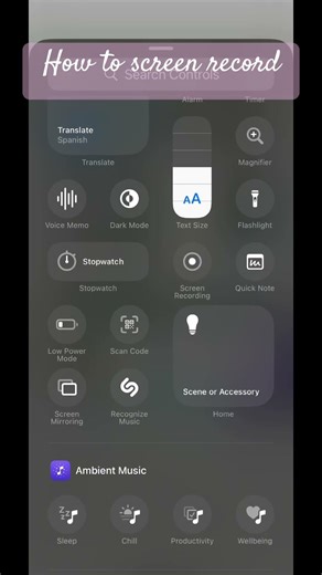 #tutorial how to screen record