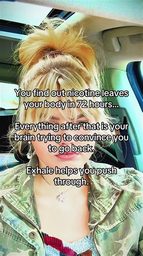 The physical withdrawal doesn’t last forever. The mental part is where Exhale has helped me the most. Link in bio. 🧠 #Exhale #QuitVaping #NicotineFree #Mindset #Recovery