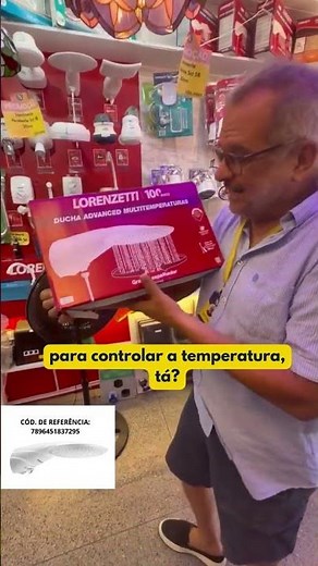 ONDE COMPRAR? Chuveiro Elétrico Ducha Advanced Lorenzetti 5500W Multitemperatura 127V