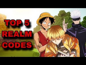 *NEW* TOP 5 BEST ANIME REALM CODES FOR MINECRAFT BEDROCK EDITION!
