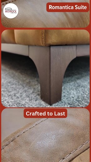 This week we’re featuring the Romantica Leather Suite 🤎 Soft, supple leather and timeless design — a perfect mix of comfort and style. The attention to detail really shines through in this collection — from the stitching to the luxurious feel. Pop in and try it for yourself… because some things you just have to experience in person! ✨ | Bedrock Furniture